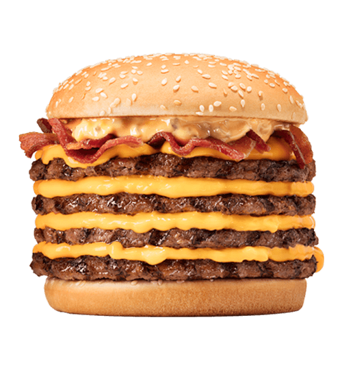 Mega Stacker Cheddar 4.0 BURGER KING® Brazil